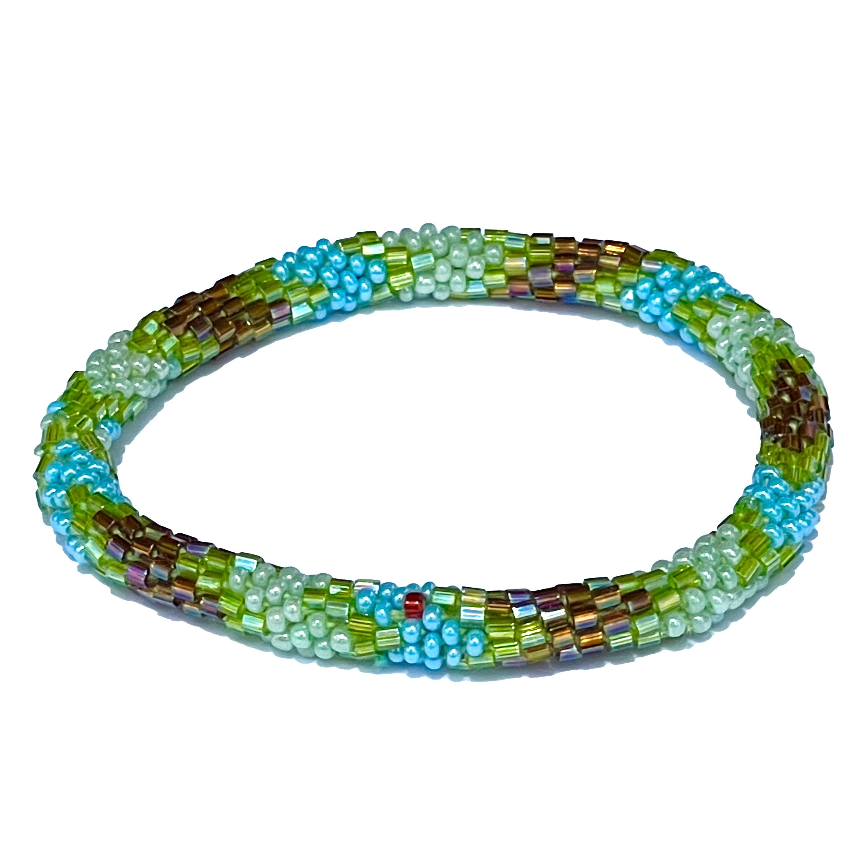 Nepal Mission-Green, Aqua & Brown Arrows