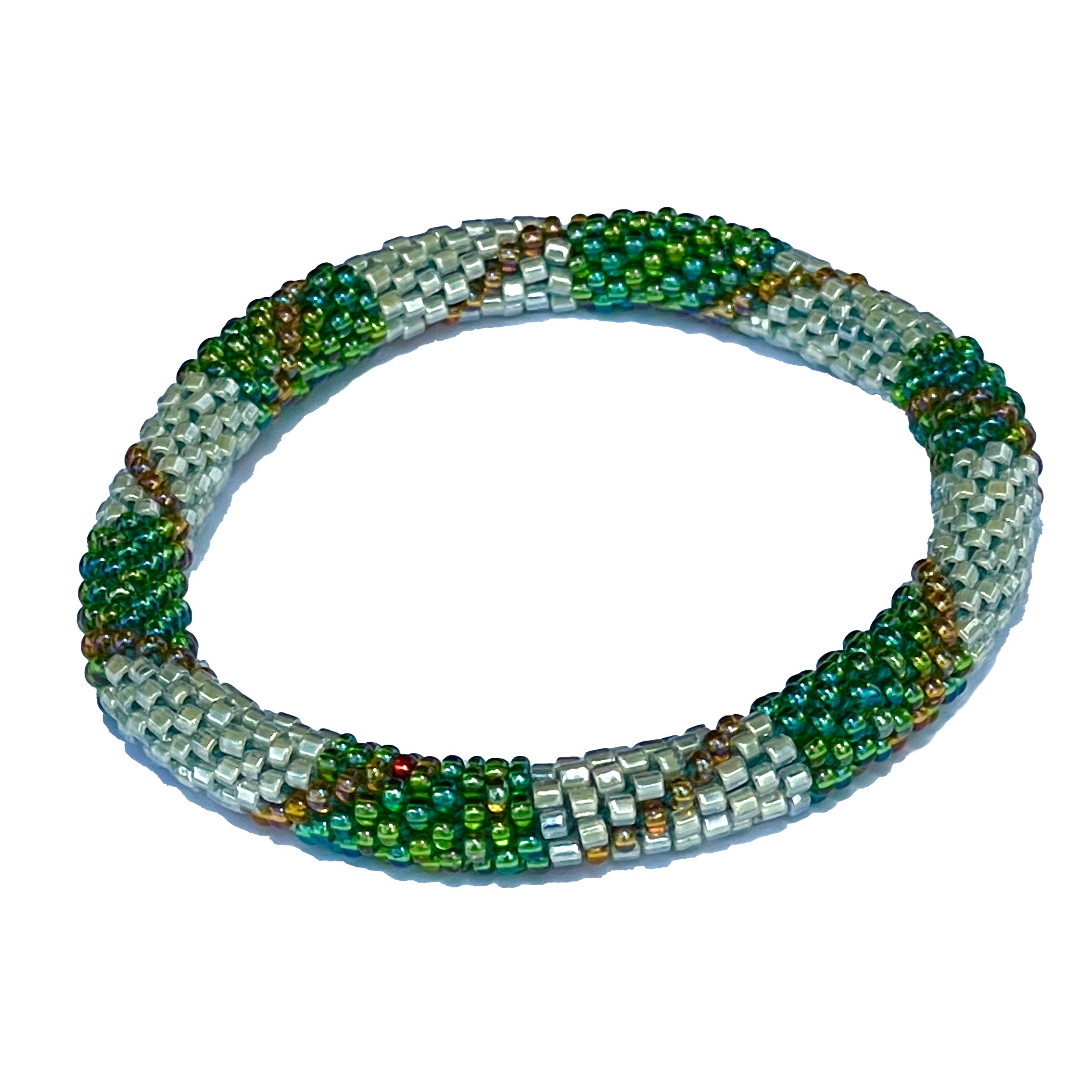 Nepal Mission-Green, Silver & Gold Spiral