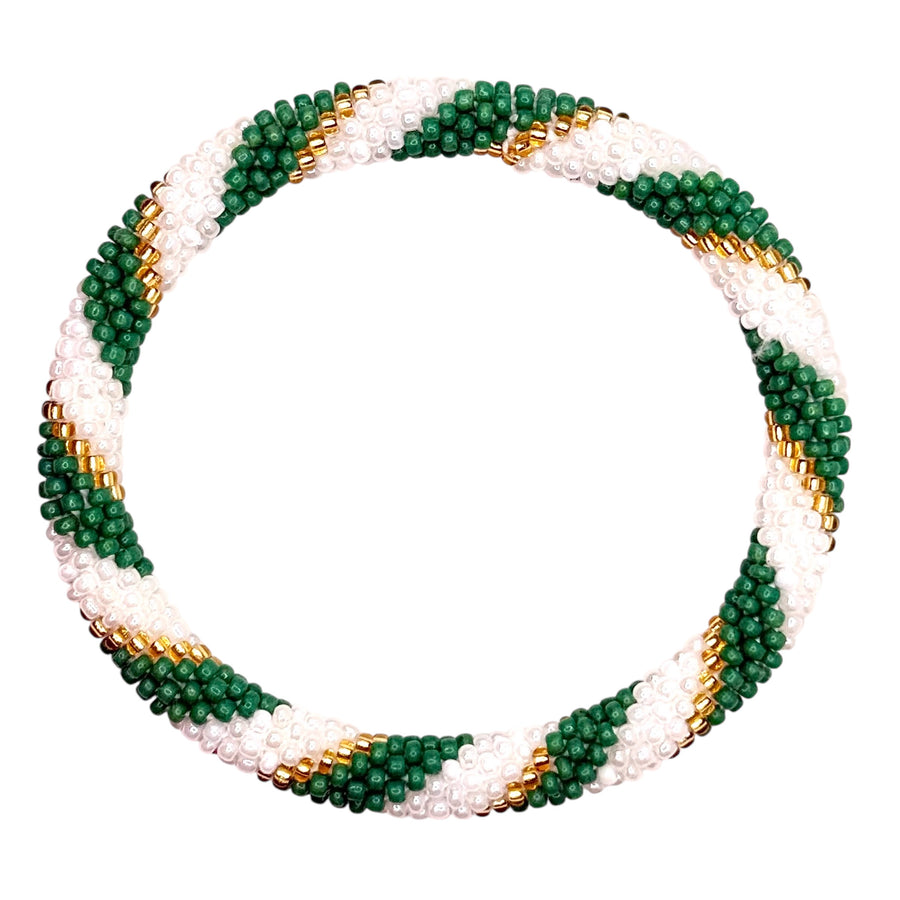 Nepal Mission-Green & Gold Spirals