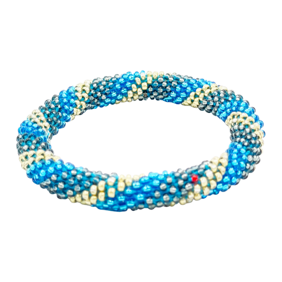 Nepal Mission-Gold & Blue Spirals