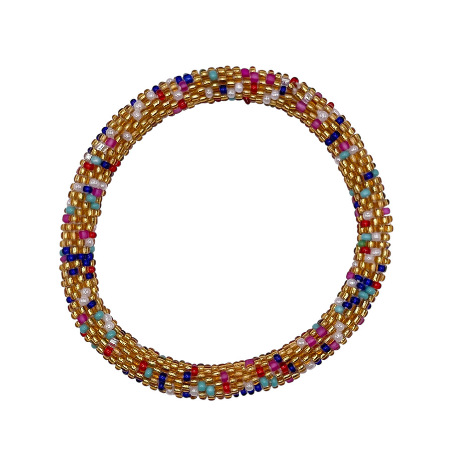Nepal Mission-Gold & Multicolor Confetti