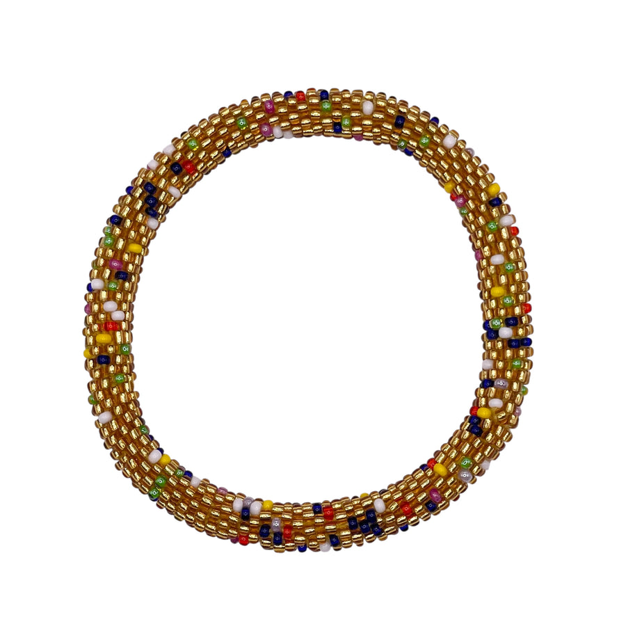 Nepal Mission-Gold & Multicolor Confetti