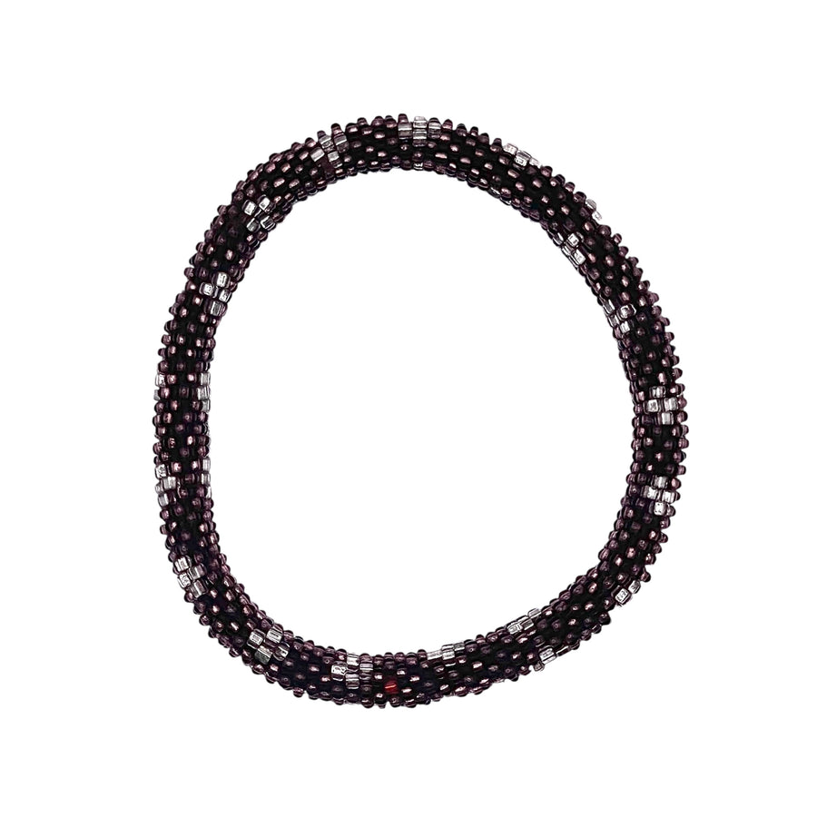 Nepal Mission-Purple & Silver Flowers