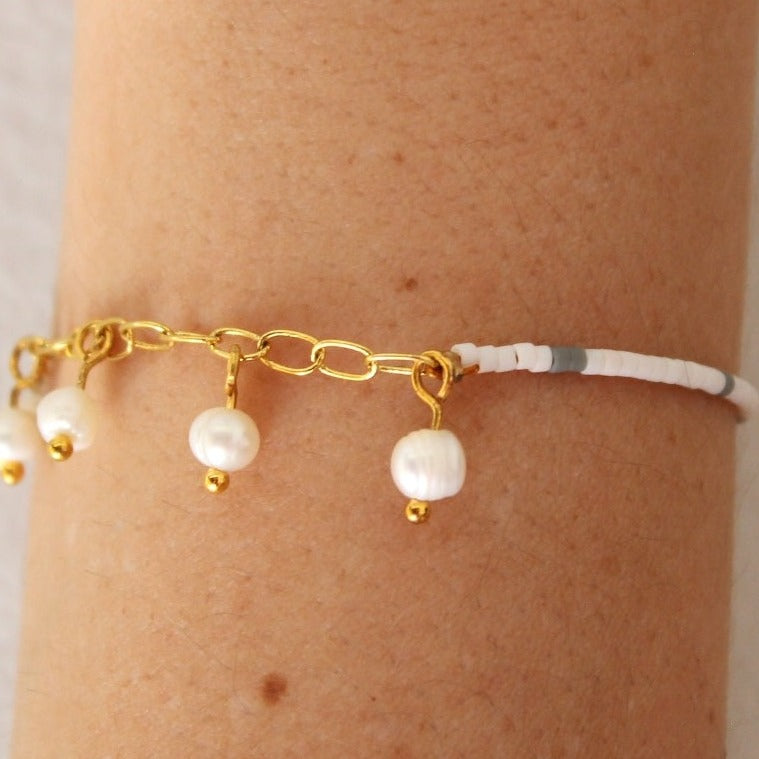 Luna Bracelet-White