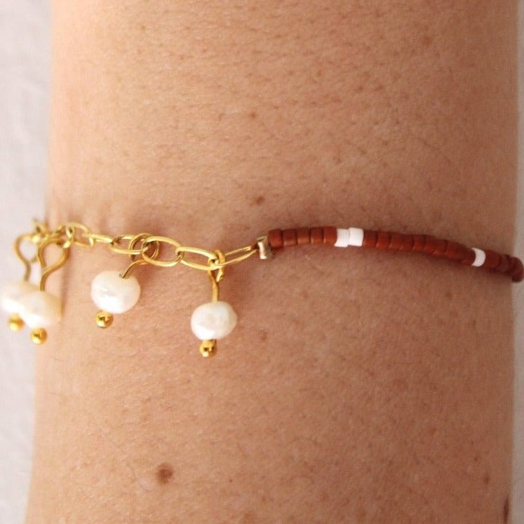 Luna Bracelet-Terra Cotta
